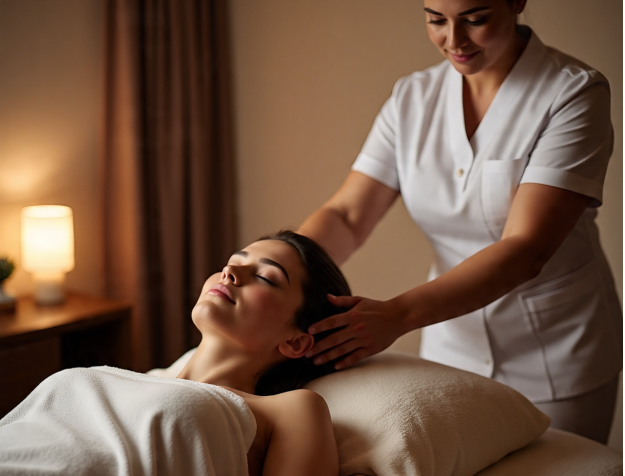 릴랙세이션리트리트마사지의치유와휴식